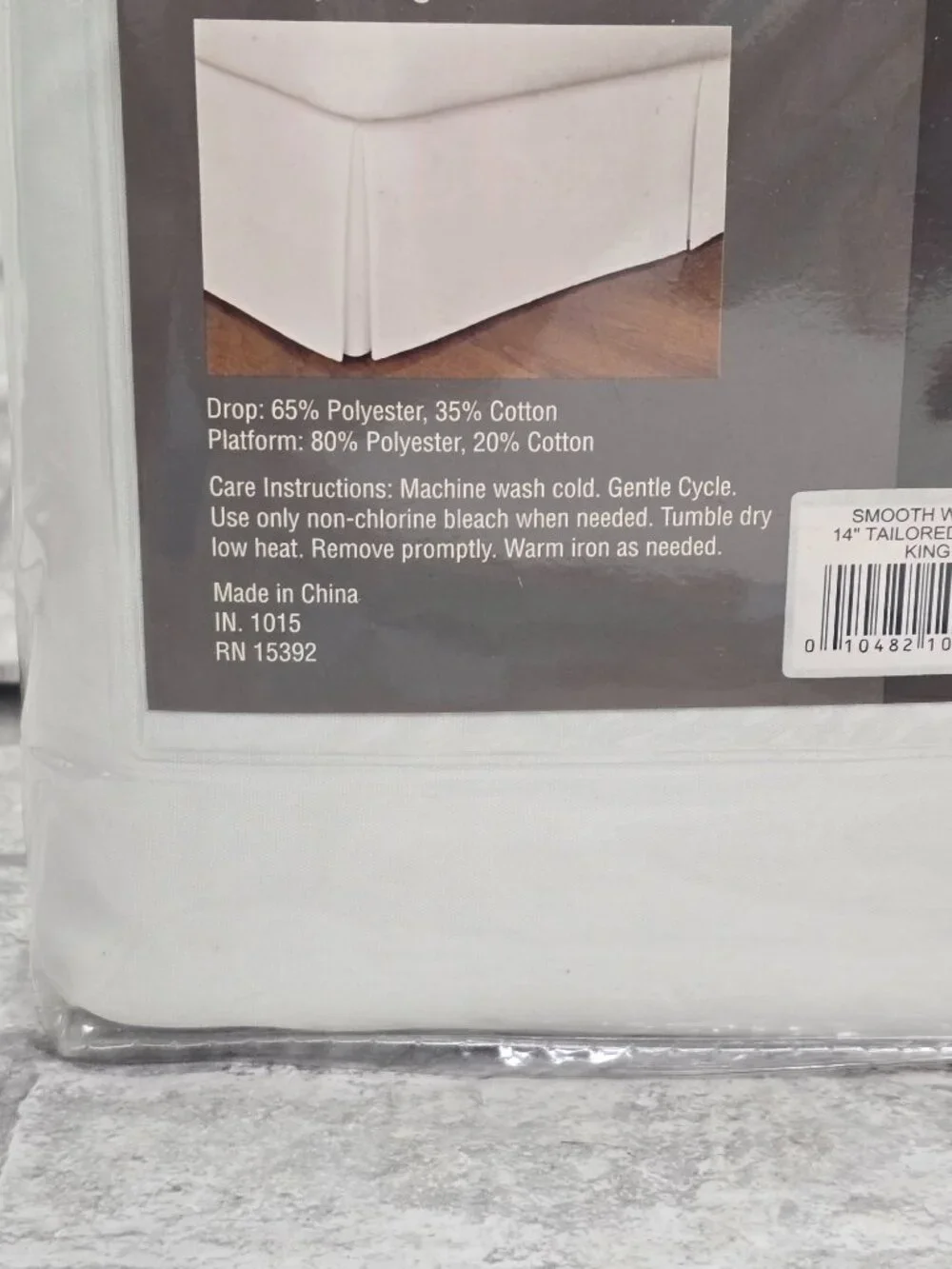 Smoothweave‎ 14-Inch drop length KING Tailored Bed Skirt